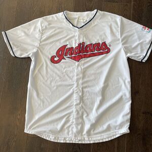 #32 Franmil Reyes Cleveland Indians Jersey (Mens XL) - Promo Button up